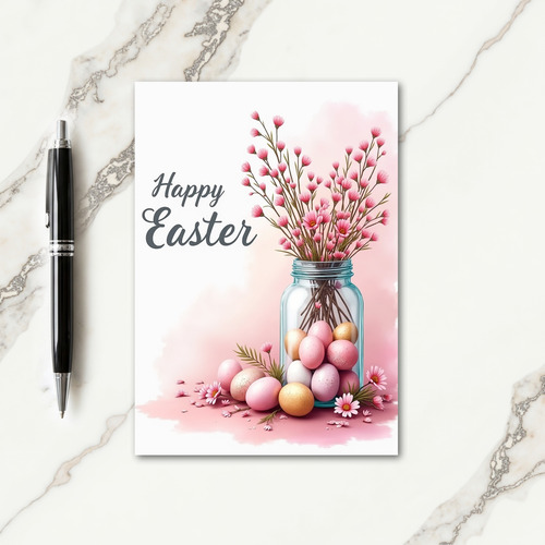 Pink Blossom Delight Card