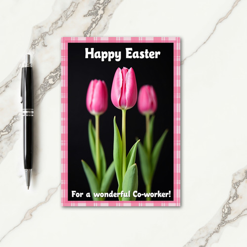 Pink Blossom Easter Card