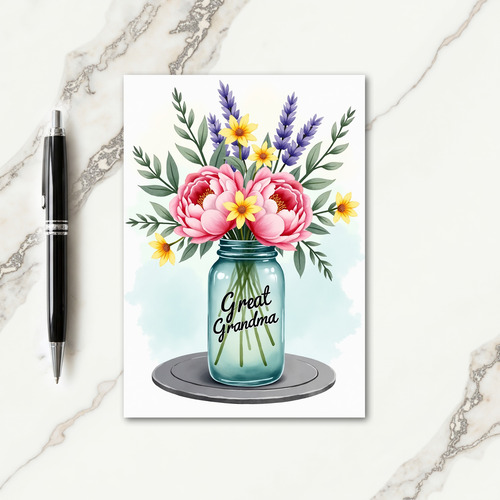 Pink Blossom Grandma Card