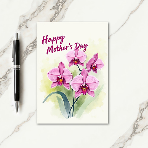 Pink Blossom Mother Card