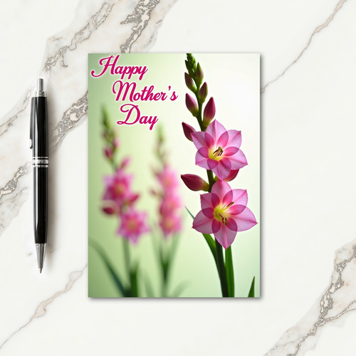 Pink Blossom Mothers Card