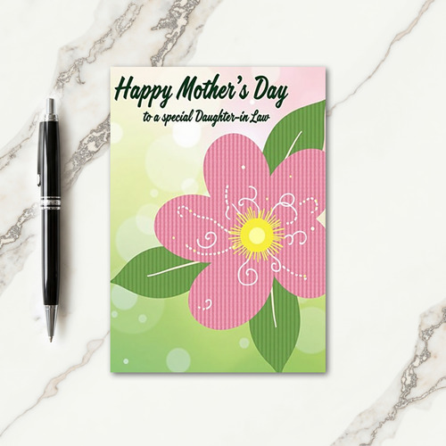 Pink Blossom Mothers Day Sweet Card