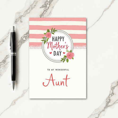 Pink Blossoms Aunts Day Card