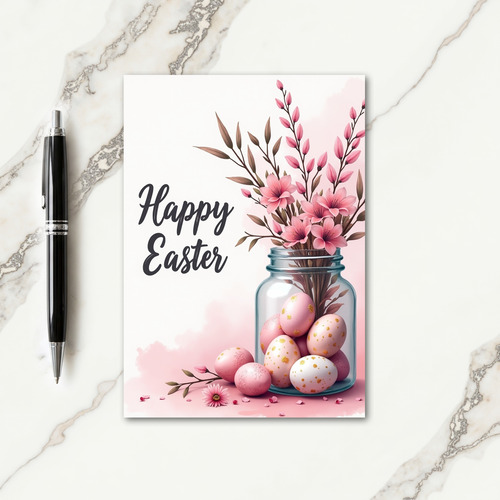 Pink Blossoms Delightful Card