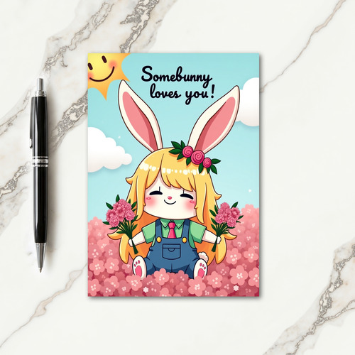 Pink Blossoms Love Card