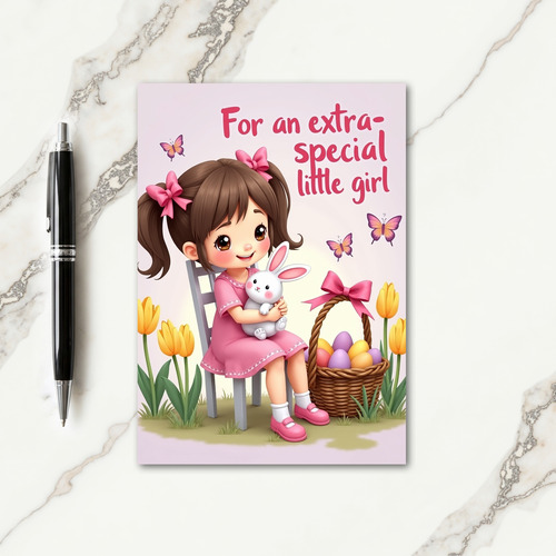 Pink Bows Springtime Celebration Card
