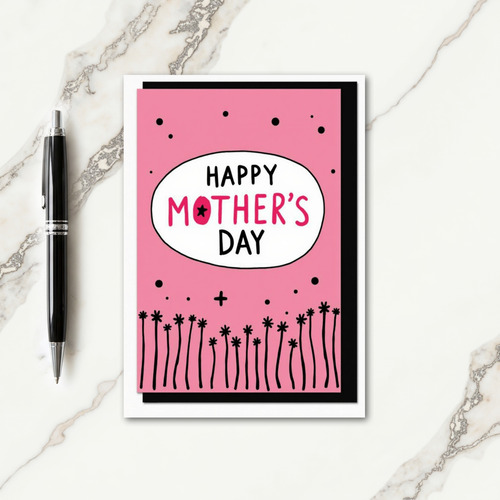 Pink Confetti Celebration Card