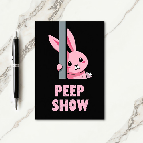 Pink Creature Peep Show Card