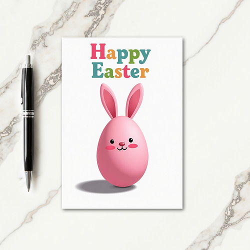 Pink Easter Friend Pattern Card