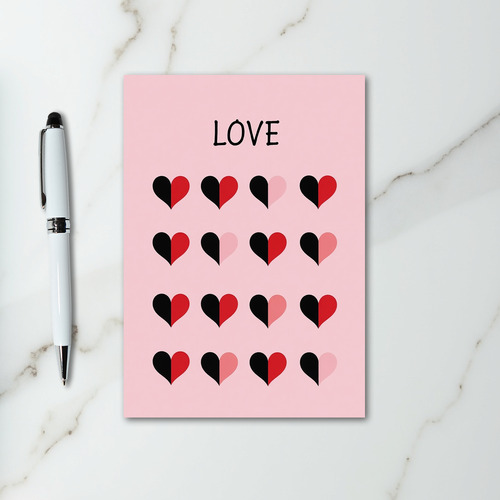 Pink Elegant Love Valentines Card