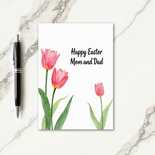 Pink Floral Blossom Spring Card