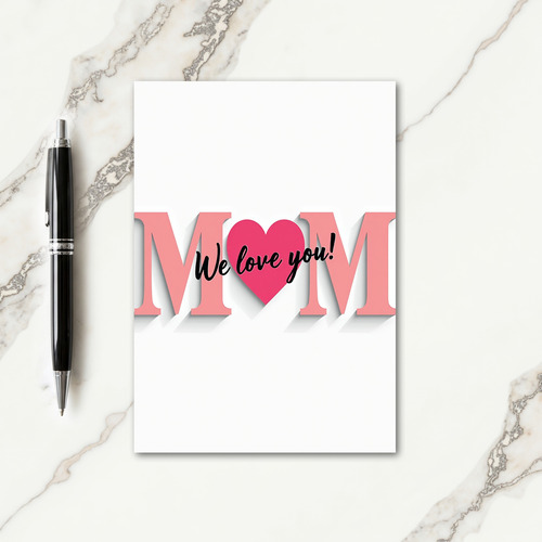 Pink Fuchsia Mothers Day Card
