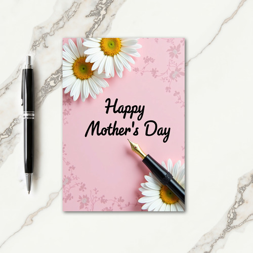 Pink Happy Mothers Day Note Card