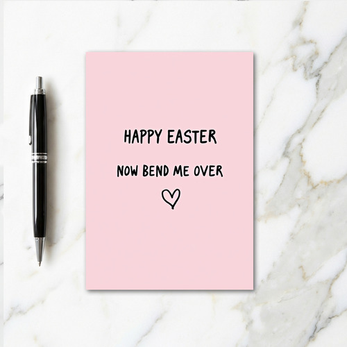 Pink Heart Easter Fun Card