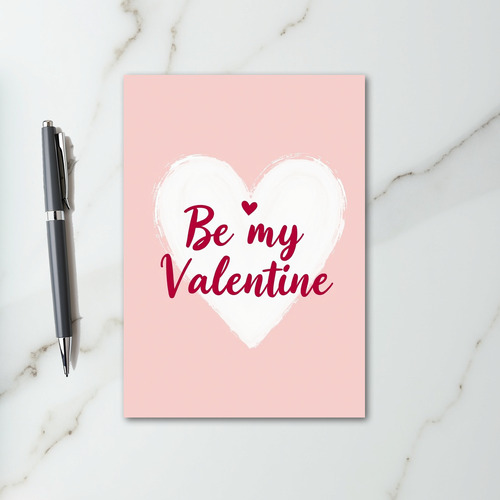 Pink Heart Valentine Love Card