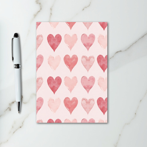 Pink Hearts Romantic Card