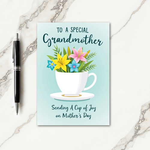 Pink Lily Mom Happiness Card