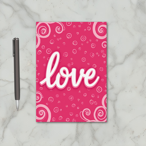 Pink Love Greeting Card