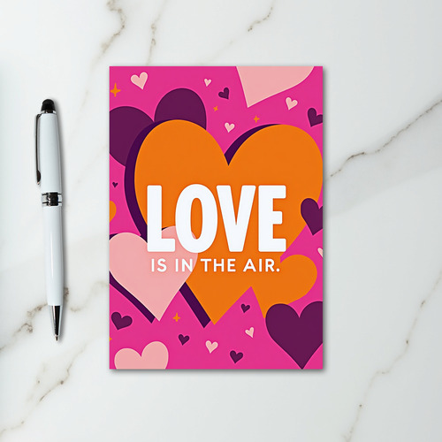 Pink Love Is In The Air Card
