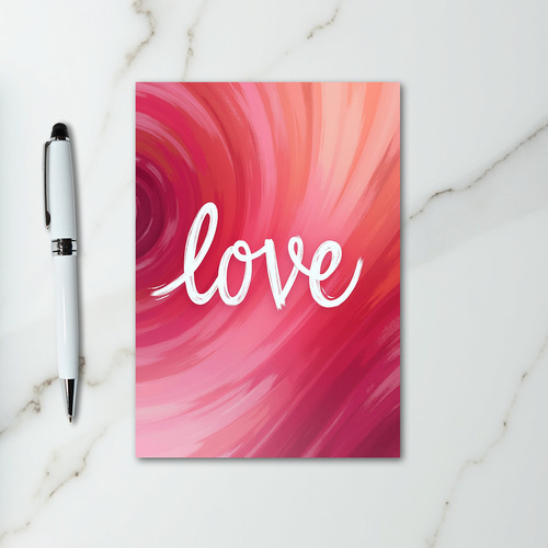 Pink Love Valentines Day Card For Her