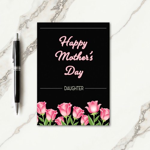 Pink Mothers Day Card