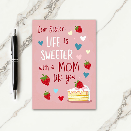 Pink Mothers Day Clouds Card