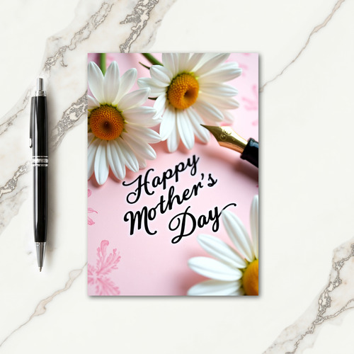 Pink Mothers Day Script Card