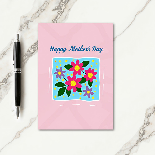 Pink Mothers Day Stars Card