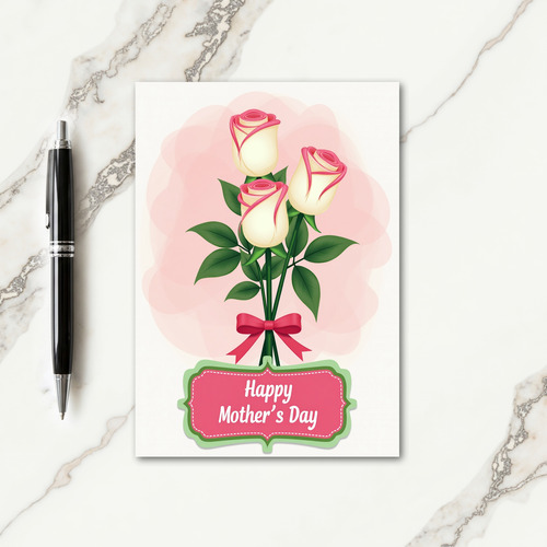 Pink Mothers Day Tribute Card