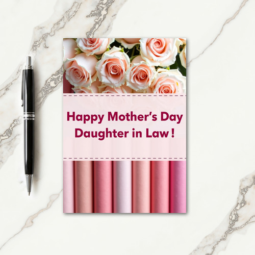 Pink Ombre Mothers Day Card