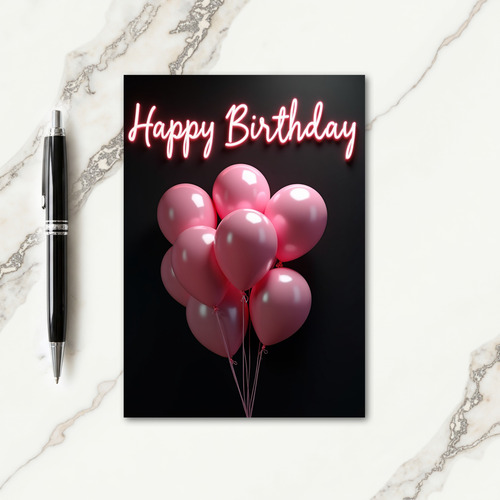 Pink Orb Celebration Card
