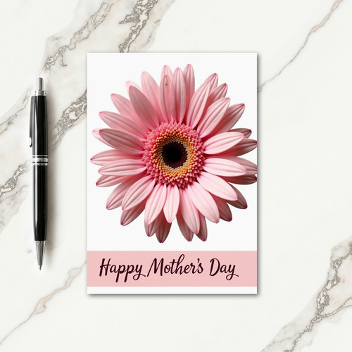 Pink Petal Floral Design Card