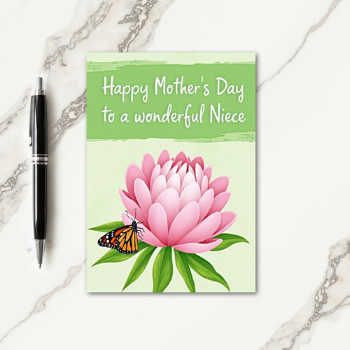 Pink Petal Mothers Day Insect Card