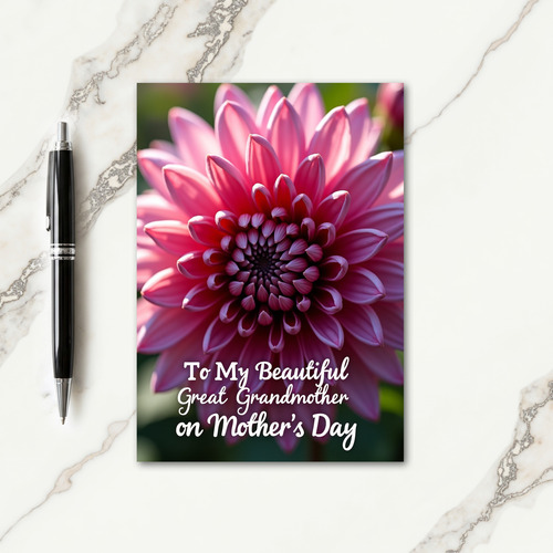 Pink Petals Mothers Love Card