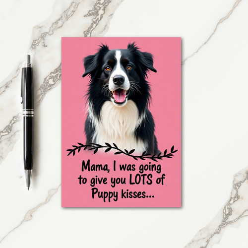 Pink Puppy Mother Love Card