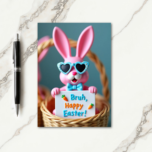 Pink Rabbit Happy Season Card