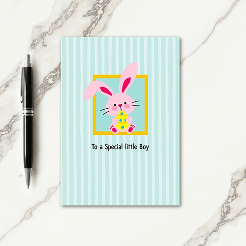 Pink Rabbit Surprise Friend Card