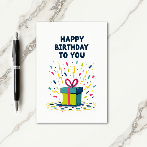 Pink Ribbon Birthday Card