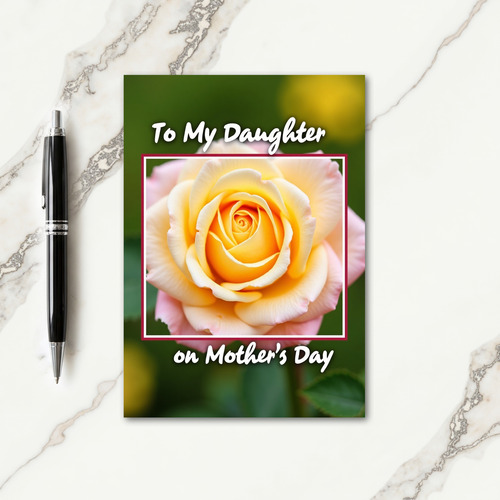 Pink Rose Mothers Love Card