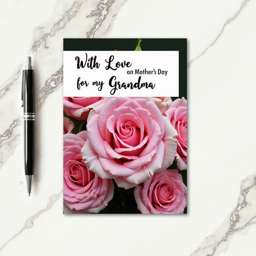 Pink Roses Affectionate Day Card