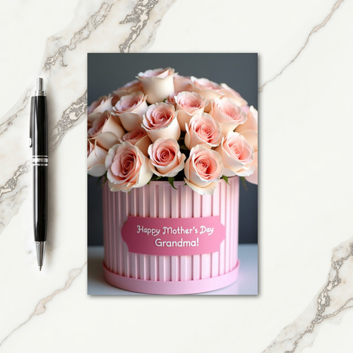 Pink Roses Sweet Day Card