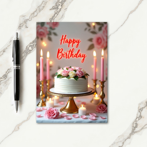 Pink Sugar Birthday Card