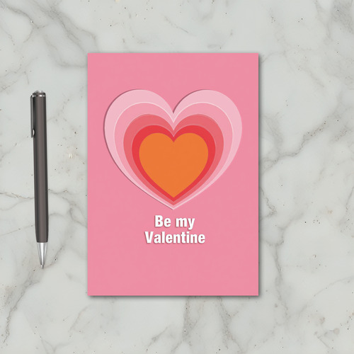 Pink Sweet Love Layered Valentines Card