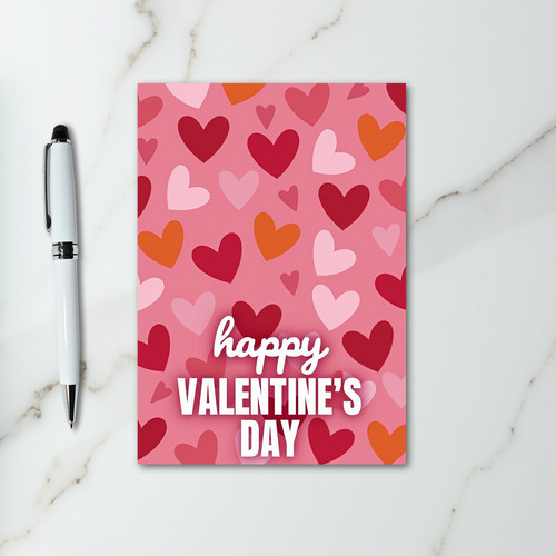 Pink Sweet Modern Valentines Day Card
