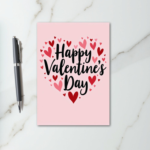 Pink Sweet Script Valentines Day Card