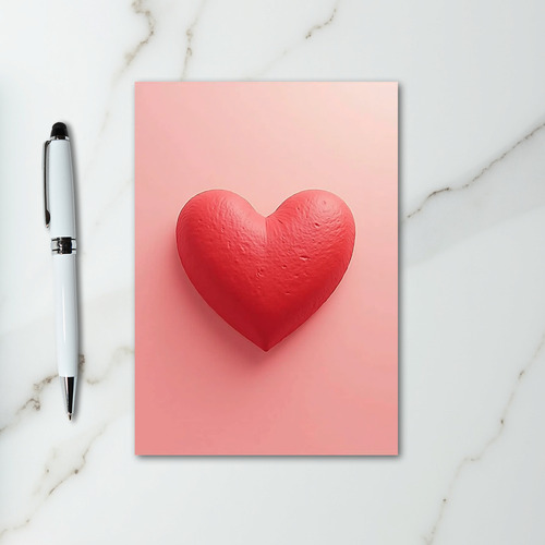 Pink Valentine Heart Card