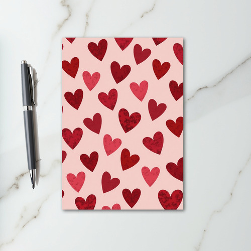 Pink Valentine Hearts Day Card