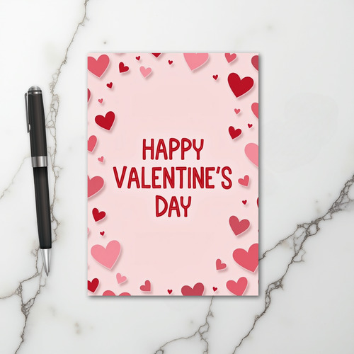 Pink Valentines Day Card