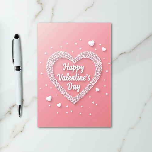 Pink Valentines Day For Her Card