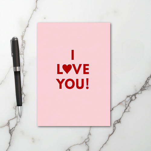 Pink Valentines Day For Partner Card